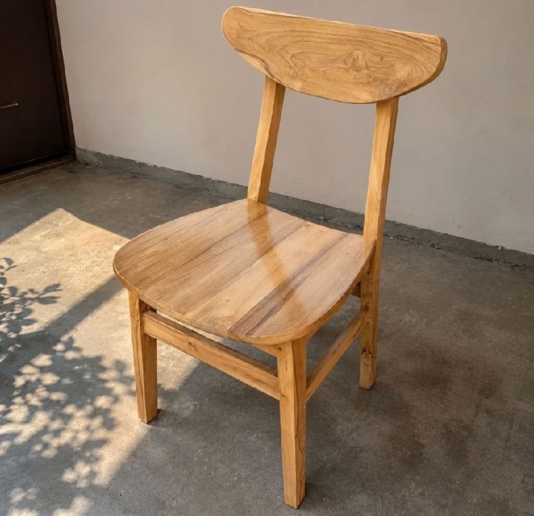 Kursi cafe Ropan kayu jati di interior cafe buatan Mebelan Jepara